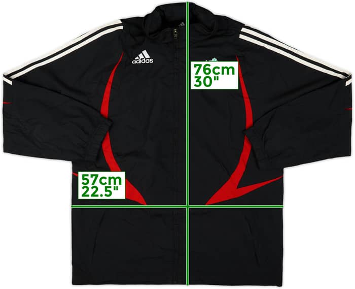 2007-08 Liverpool adidas Hooded Rain Jacket - 8/10 - (M)