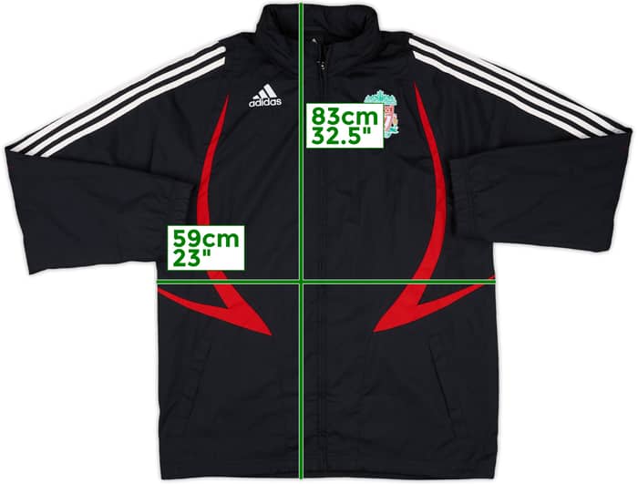 2007-08 Liverpool adidas Hooded Track Jacket - 7/10 - (M)