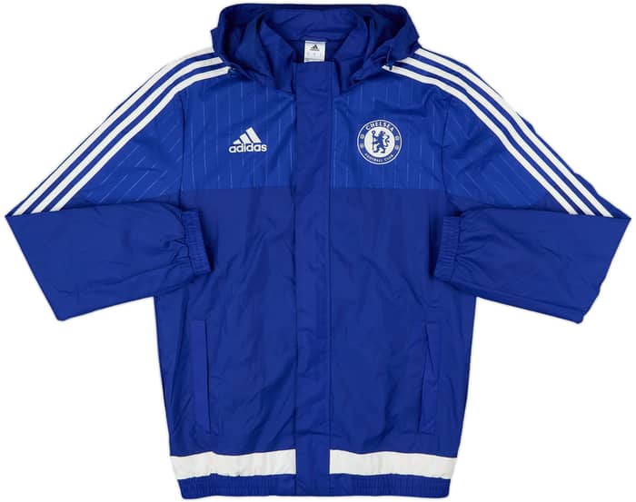 2015-16 Chelsea adidas Hooded Rain Jacket - 8/10 - (S)