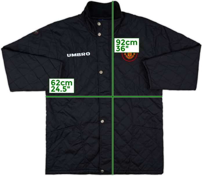1998-00 Manchester United Umbro Padded Jacket - 7/10 - (M)
