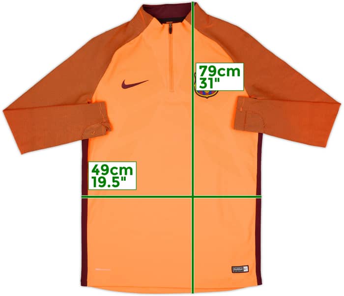 2017-18 Barcelona Nike Aeroswift 1/4 Zip Drill Top - 7/10 - (L)