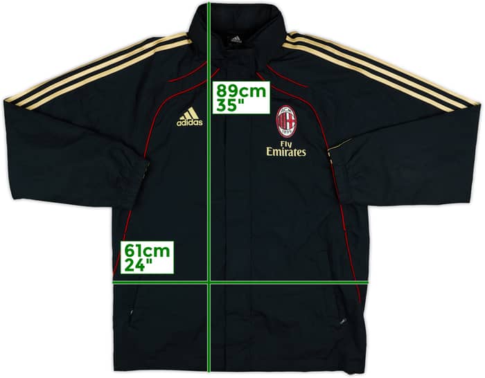 2010-11 AC Milan adidas Track Jacket - 6/10 - (M)
