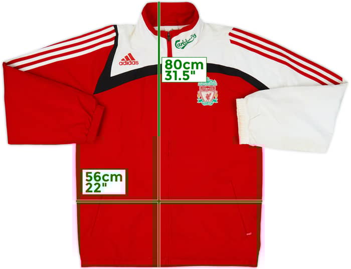 2007-08 Liverpool adidas Track Jacket - 7/10 - (M)