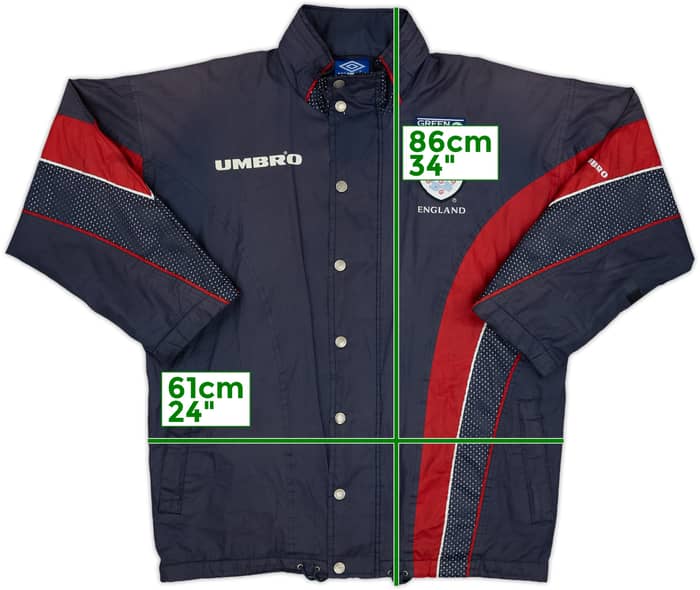 1998-00 England Umbro Rain Jacket - 6/10 - (M)