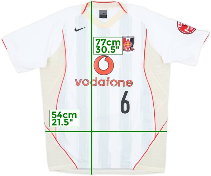 2004 Urawa Red Diamonds Away Shirt #6 - 8/10 - (L)