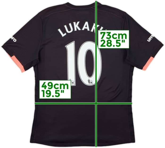 2016-17 Everton Away Shirt Lukaku #10 - 9/10 - (M)