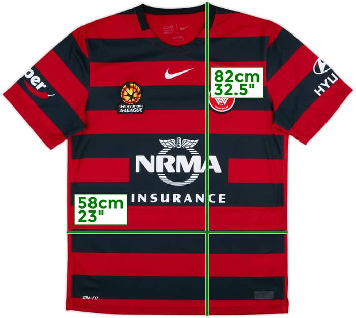 2015-16 Western Sydney Wanderers Home Shirt - 7/10 - (L)