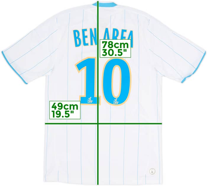 2009-10 Olympique Marseille Home Shirt Ben Arfa #10 (S)