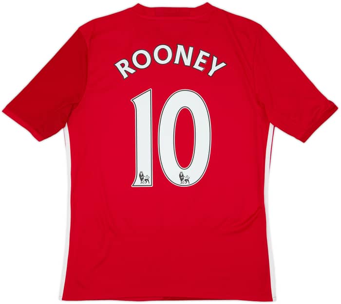 2016-17 Manchester United Home Shirt Rooney #10 - 9/10 - (XL.Boys)