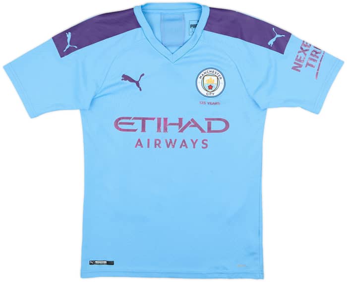 2019-20 Manchester City Home Shirt Kun Aguero #10 - 6/10 - (XS)