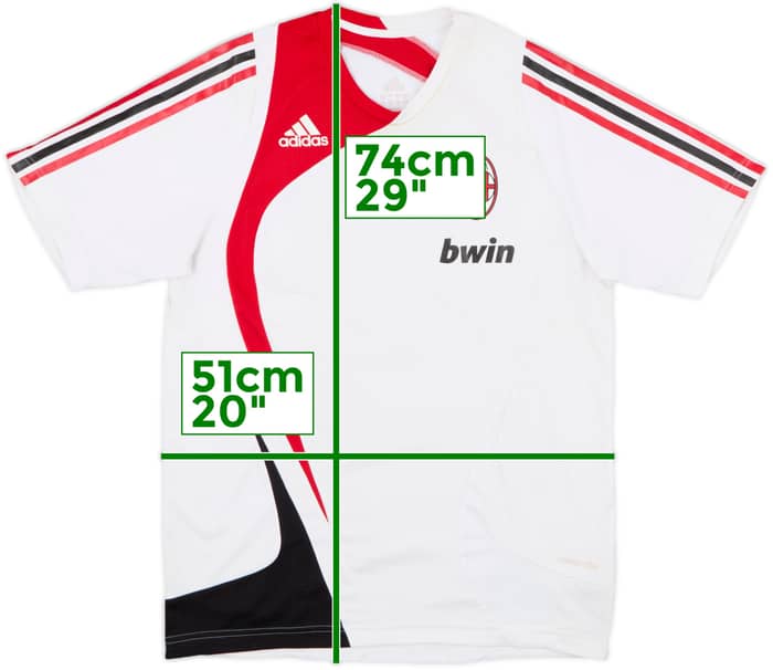 2007-08 AC Milan adidas Formotion Training Shirt - 5/10 - (M)
