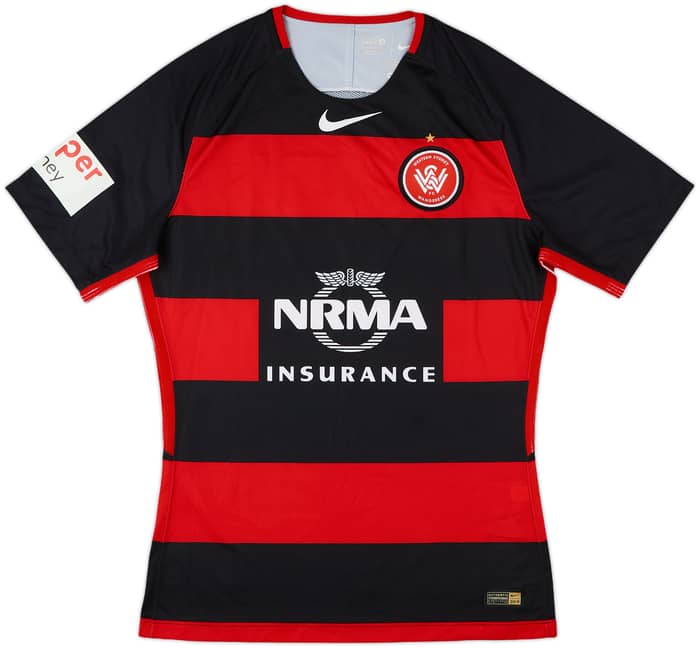 2017-18 Western Sydney Wanderers Player Issue Home Shirt - 6/10 - (M)