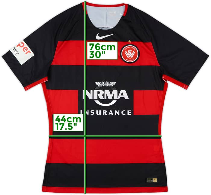 2017-18 Western Sydney Wanderers Player Issue Home Shirt - 6/10 - (M)