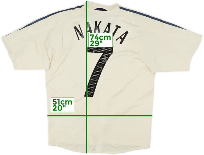 2004-06 Japan Away Shirt Nakata #7 - 6/10 - (L)