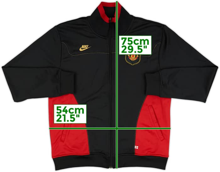 2007-08 Manchester United Nike Track Jacket - 8/10 - (L)