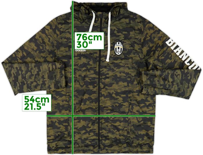 2015-16 Juventus adidas Hooded Track Jacket - 8/10 - (M)