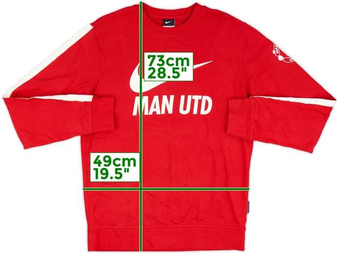 2012-13 Manchester United Nike Sweat Top - 8/10 - (L)