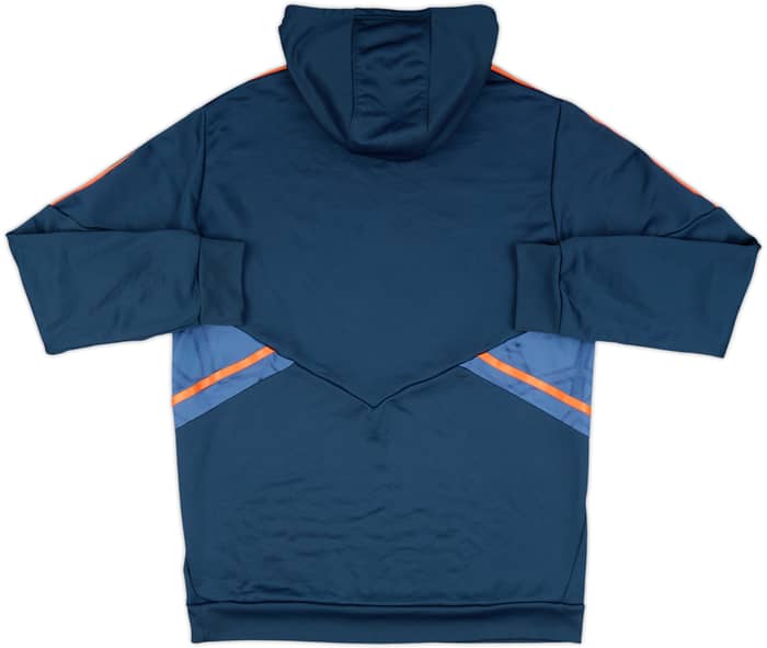 2022-23 Manchester United adidas 1/4 Zip Hooded Top - 8/10 - (L)
