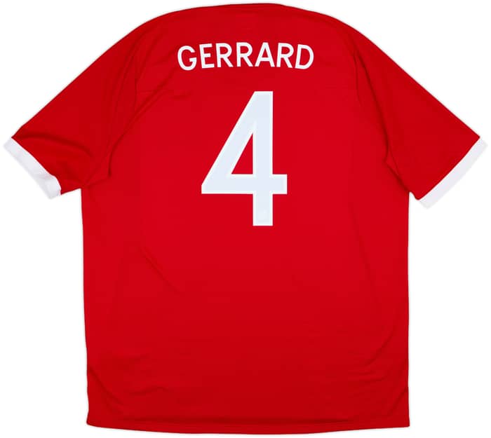 2010-11 England Away Shirt Gerrard #4 - 8/10 - (XXL)