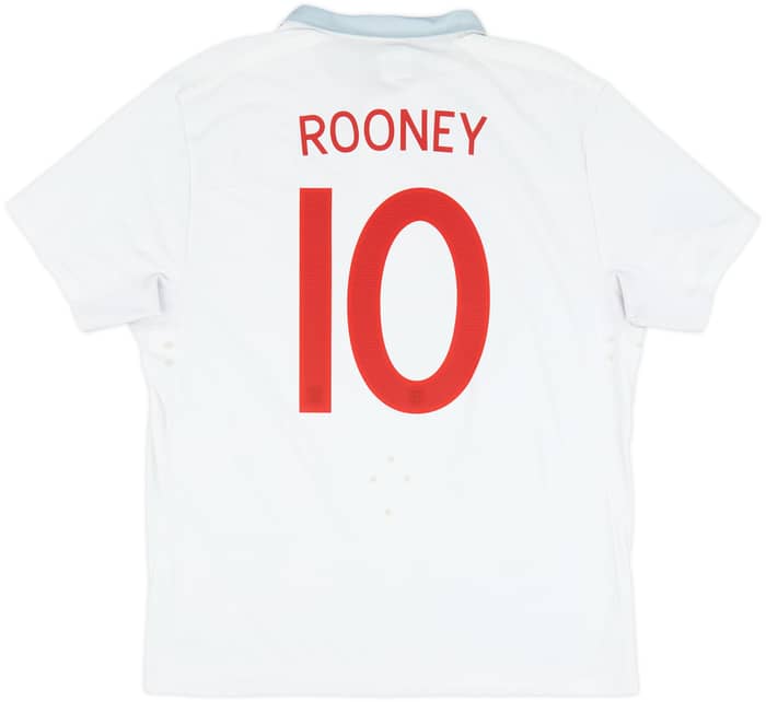 2009-10 England Home Shirt Rooney #10 - 5/10 - (XXL)