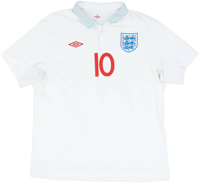 2009-10 England Home Shirt Rooney #10 - 5/10 - (XXL)