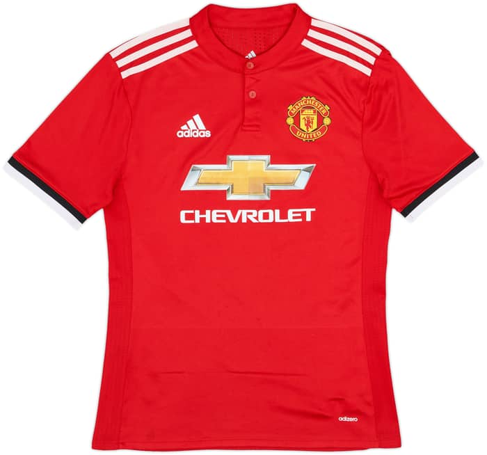 2017-18 Manchester United Player Issue Home Shirt Ander Herrera #21 - 5/10 - (S)