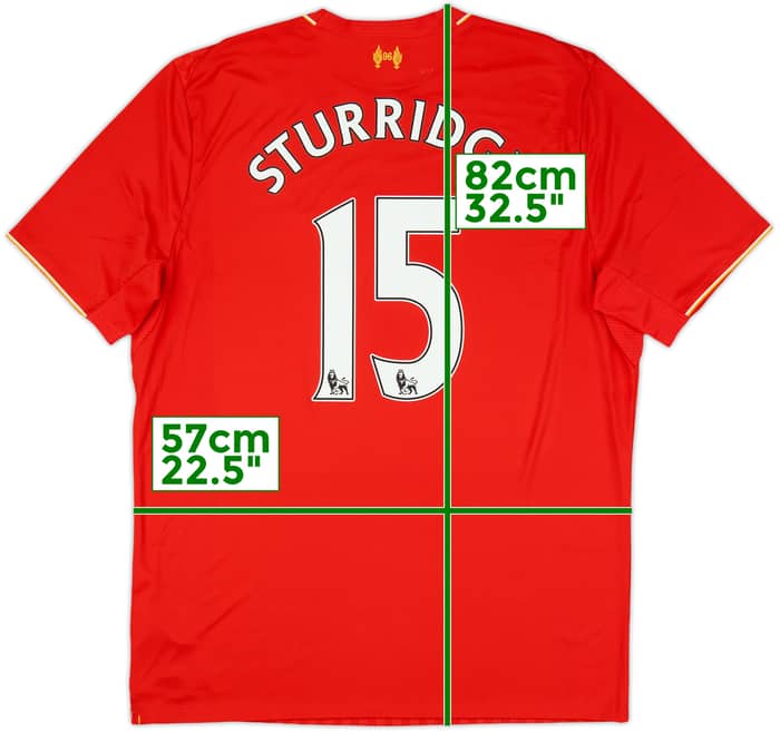 2015-16 Liverpool Home Shirt Sturridge #15 - 6/10 - (XL)