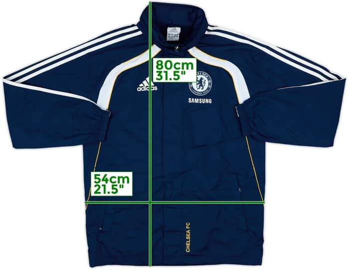 2010-11 Chelsea adidas Hooded Rain Jacket - 6/10 - (S)