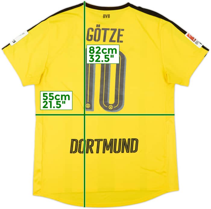 2016-17 Borussia Dortmund Home Shirt Gotze #10 - 6/10 - (XL)