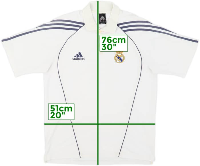 2005-06 Real Madrid adidas Polo Shirt - 8/10 - (M)
