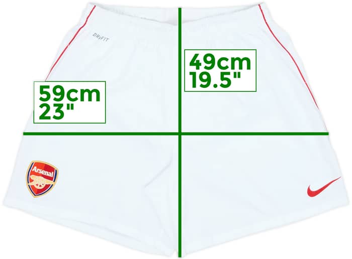 2010-11 Arsenal Home Shorts - 9/10 - (M)