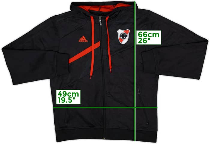 2008-09 River Plate adidas Hooded Track Jacket - 8/10 - (XL)