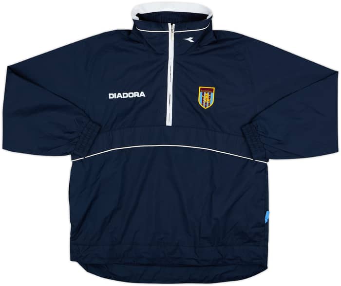 2000-01 Aston Villa Diadora 1/4 Zip Drill Top - 8/10 - (L.Boys)