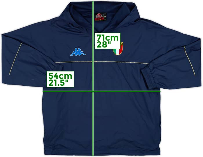 1999-00 Italy Kappa Hooded Windbreaker - 8/10 - (S)