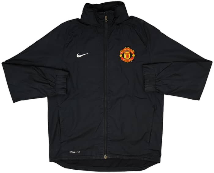 2011-12 Manchester United Nike Hooded Rain Jacket - 8/10 - (L)