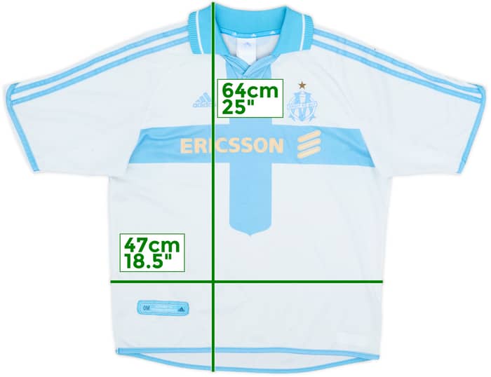 2000-01 Olympique Marseille Home Shirt - 4/10 - (Y)