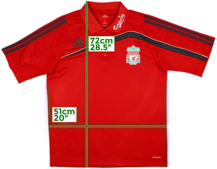 2009-10 Liverpool adidas Polo Shirt - 8/10 - (XL)