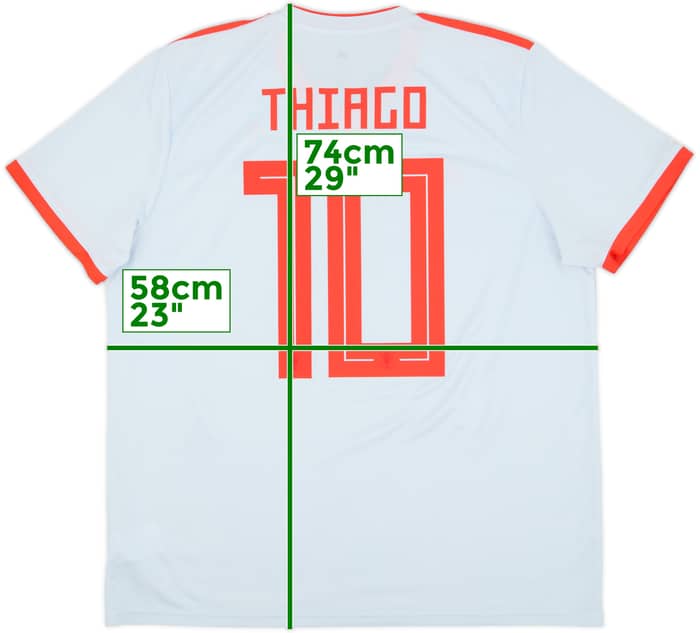 2018-19 Spain Away Shirt Thiago #10 - 8/10 - (XL)