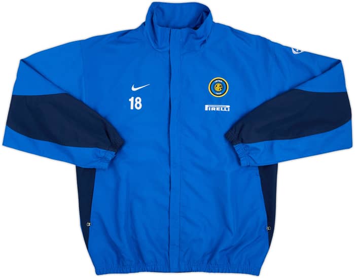 2003-04 Inter Milan Player Issue Track Jacket #18 (González) - 8/10 - (M)