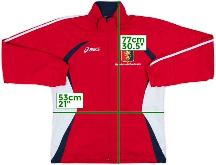 2008-09 Genoa Camp Asics Track Jacket - 8/10 - (L)