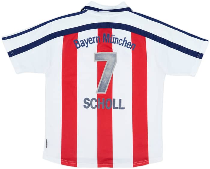 2000-01 Bayern Munich Away Shirt Scholl #7 - 5/10 - (L.Boys)