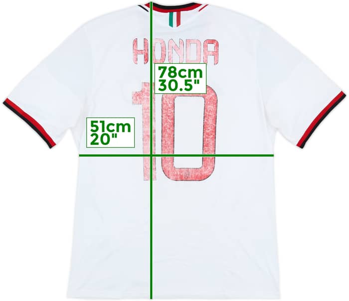2013-14 AC Milan Away Shirt Honda #10 - 4/10 - (L)
