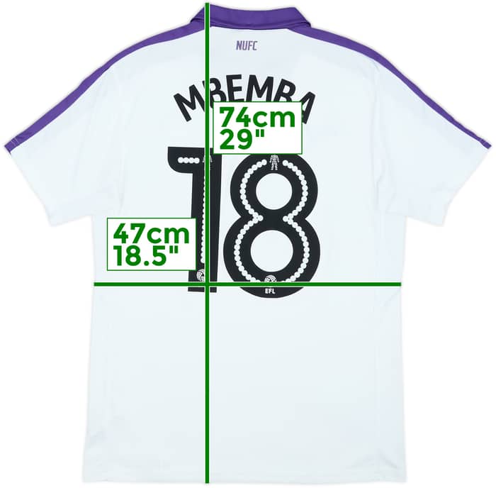 2016-17 Newcastle Third Shirt Mbemba #18 - 8/10 - (M)