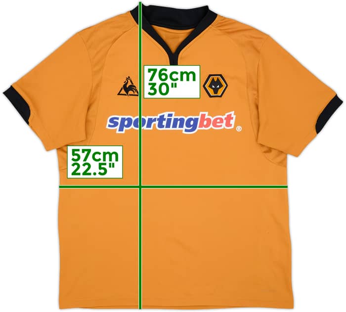 2009-10 Wolves Home Shirt - 8/10 - (XL)
