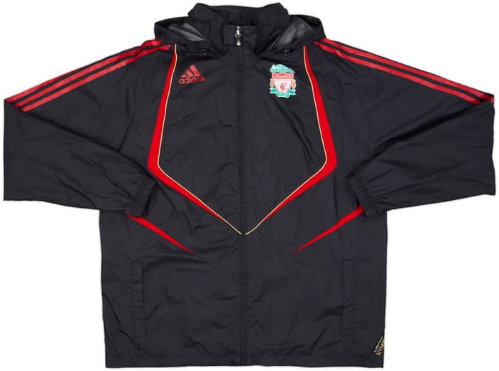 2009-10 Liverpool adidas Hooded Rain Jacket - 7/10 - (L/XL)