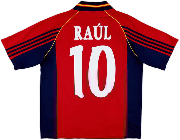 1998-99 Spain Home Shirt Raul #10 - 8/10 - (M/L)