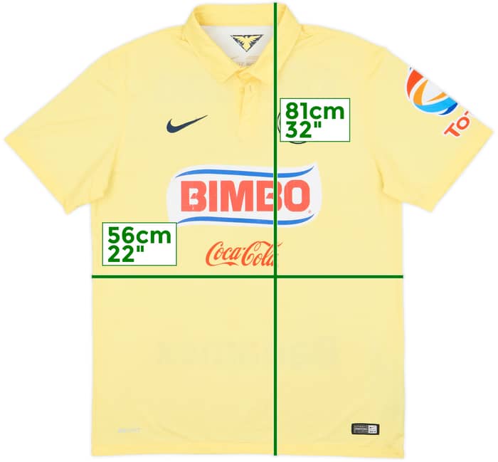 2014-15 Club America Home Shirt - 5/10 - (L)