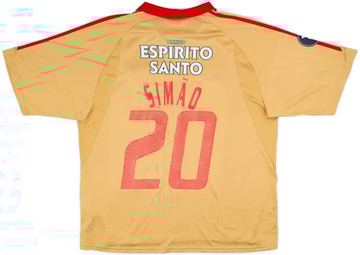 2004-05 Benfica Third Shirt Simao #20 - 8/10 - (XL)