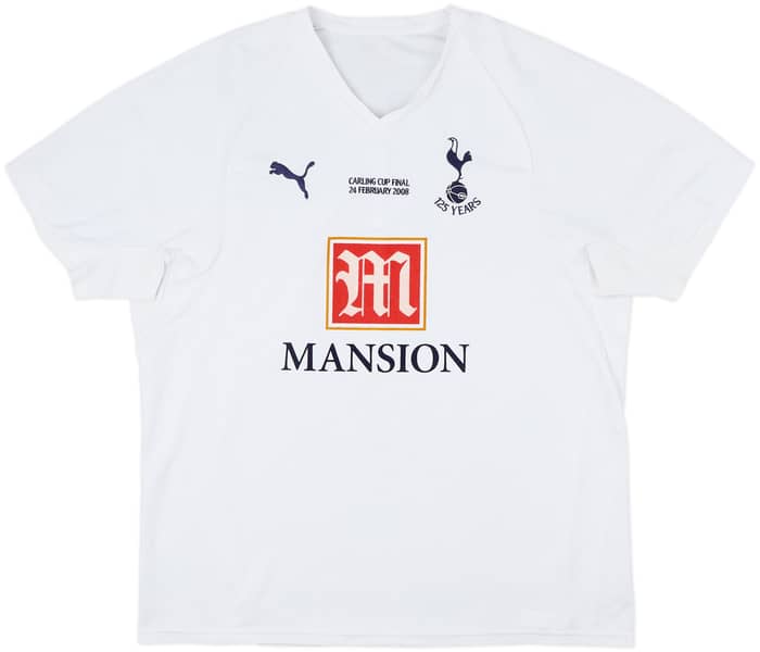 2007-08 Tottenham 'Carling Cup Final' Home Shirt Berbatov #9 - 8/10 - (XXL)