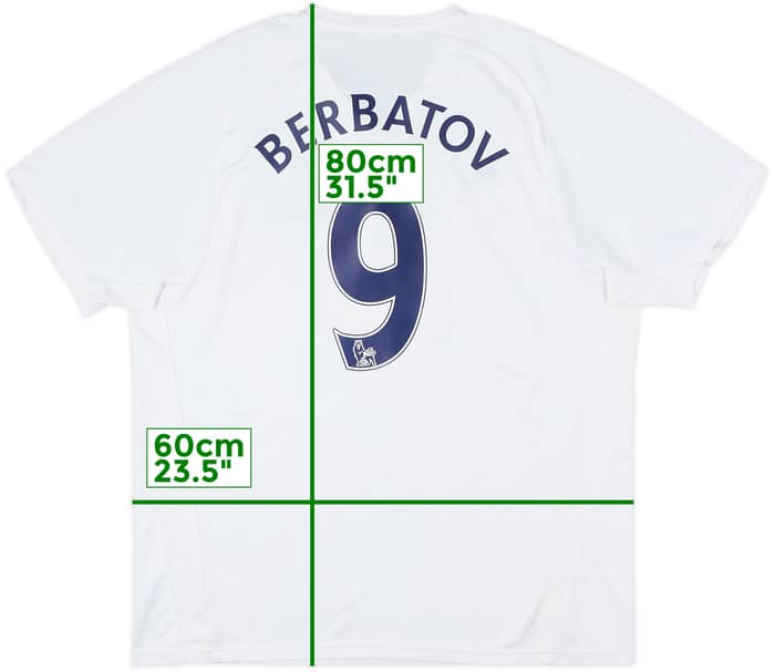 2007-08 Tottenham 'Carling Cup Final' Home Shirt Berbatov #9 - 8/10 - (XXL)